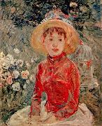 Berthe Morisot Le corsage rouge oil painting